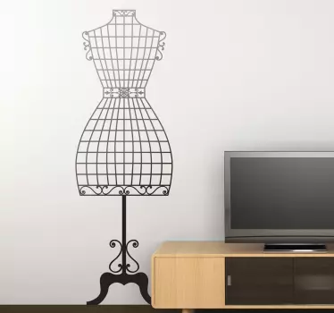 Sticker klassieke mannequin paspop - TenStickers