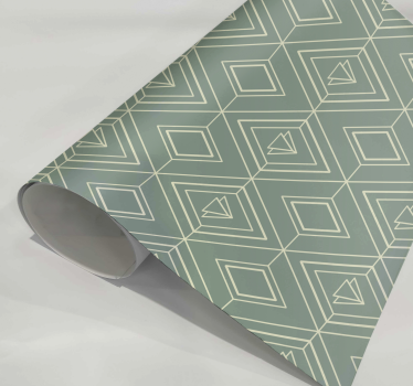 Geometrische Patroon Muursticker keuken groen - TenStickers