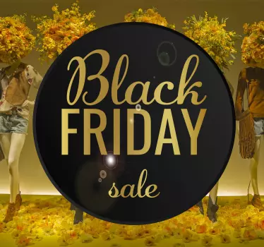 Black friday sticker etalge  Elegante verkoop - TenStickers
