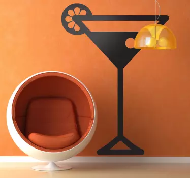 Sticker drankje cocktail - TenStickers