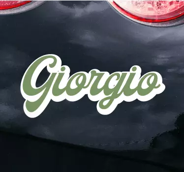 Autostickers Kalligrafie vintage retro belettering - TenStickers