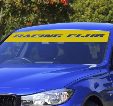 Gepersonaliseerde auto sticker zonneklep op maat gepersonaliseerd - TenStickers