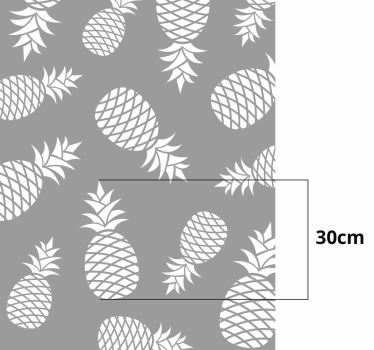 Badkamer sticker ananas patroon - TenStickers