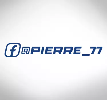 Race facebook autosticker - TenStickers