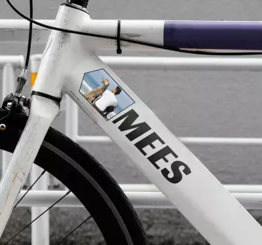 Fietssticker aanpasbare afbeelding - TenStickers