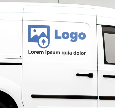 Auto reclame stickers met logo en tekst - TenStickers