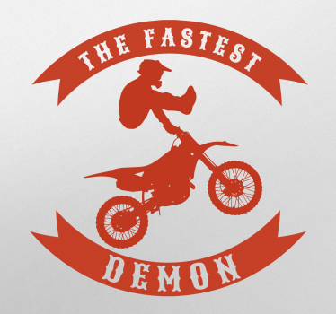 Sticker crossmotor - TenStickers
