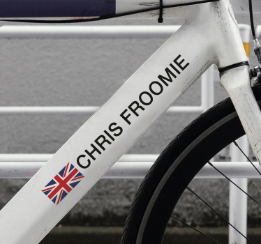 Racefiets fiets sticker - TenStickers