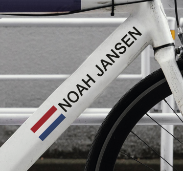 Racefiets fiets sticker - TenStickers