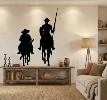 Autosticker Don Quixote en Sancho - TenStickers