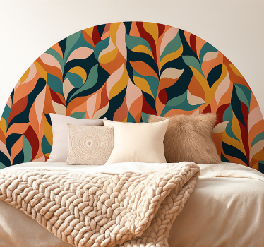 Abstracte jungle vibes slaapkamer muursticker - TenStickers