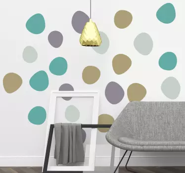 Abstracte kleurpatronen sticker geometrische vormen - TenStickers