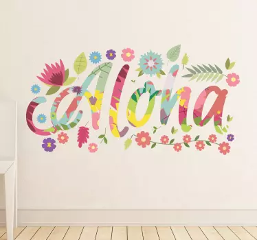 Aloha Hawaii Muursticker - TenStickers