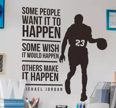Anderen laten het gebeuren basketbal sticker - TenStickers