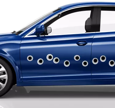Auto decoratie sticker kogels - TenStickers