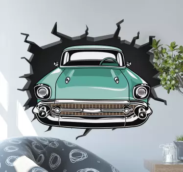 Auto door muur visuele effecten muursticker - TenStickers
