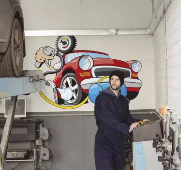 Auto hogedruk sticker - TenStickers