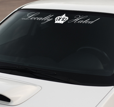 Autosticker auto raam banner - TenStickers