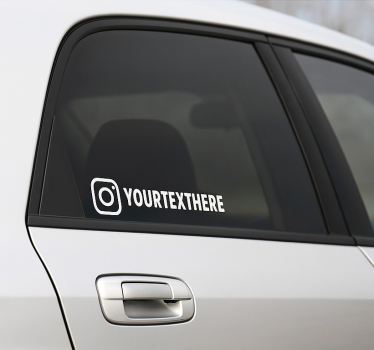 Autosticker instagram gebruikersnaam - TenStickers