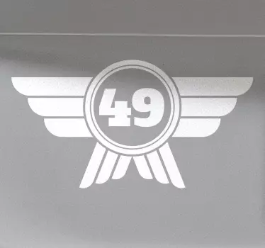 Auto sticker klassieke auto - TenStickers