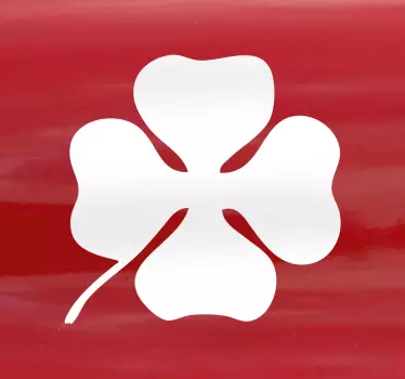 Sticker voor op auto klavertje vier - TenStickers