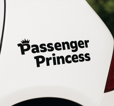 Autosticker passagiersprinses - TenStickers