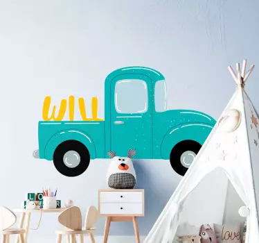 Auto sticker vintage pickup truck - TenStickers