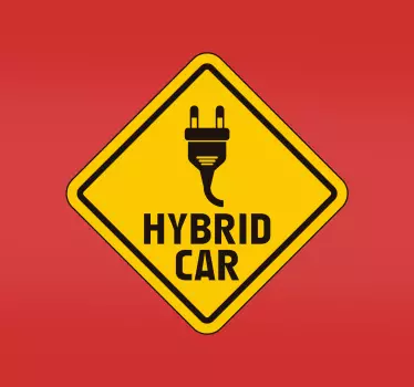 Autostickers electrische auto oplaadpunt - TenStickers