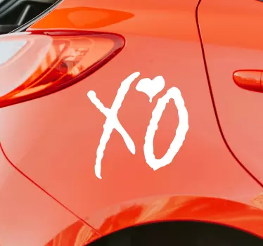 Autostickers hartje - TenStickers