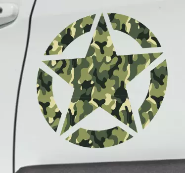 Vrachtwagen sticker militaire sterren - TenStickers