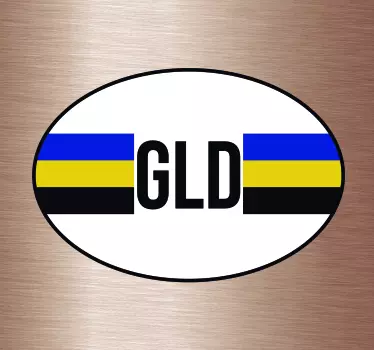 Autostickers Vlag Gelderland - TenStickers