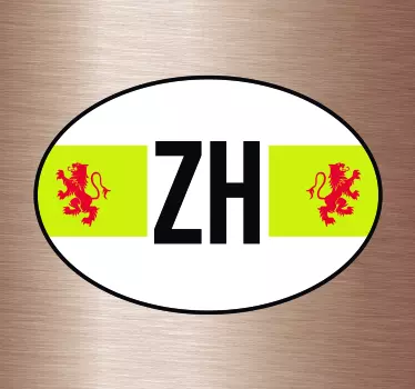 Autostickers vlag Zuid Holland - TenStickers