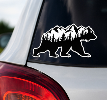 Autosticker berggolf beer decoratie - TenStickers