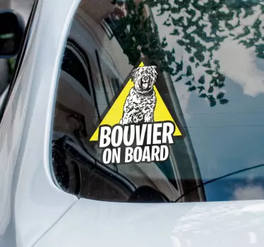 Bouvier aan boord autosticker - TenStickers