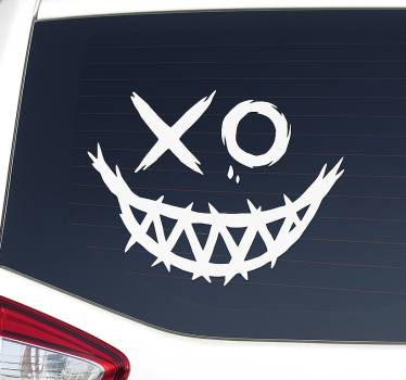 Autosticker creepy joker smile - TenStickers