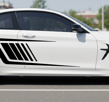 Autosticker diagonaal hatching patroon - TenStickers
