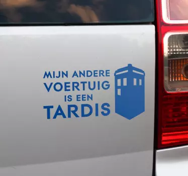 Docter Who tardis autosticker - TenStickers