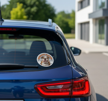 Autosticker douces pattes engelse bulldog - TenStickers