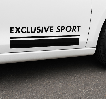 Autosticker exclusieve sportriemen - TenStickers