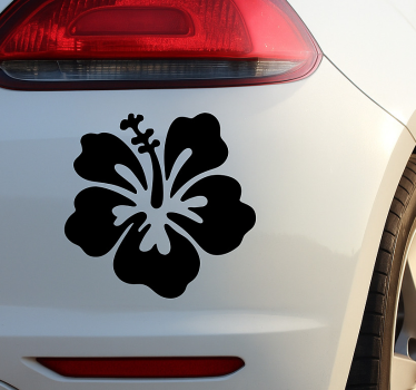 Autosticker exotische eilandbloem - TenStickers