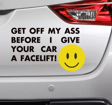 Autosticker facelift tekst - TenStickers