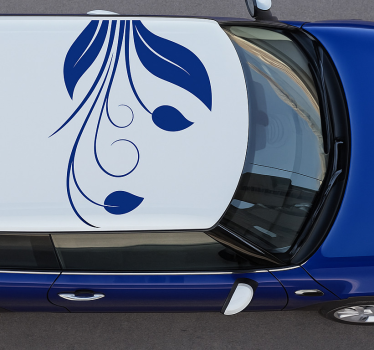 Autosticker flower dak - TenStickers