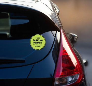 Autosticker gepersonaliseerd parkeerbord - TenStickers