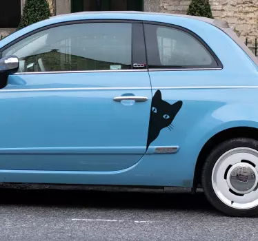 Autosticker glurende kat - TenStickers
