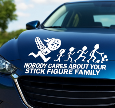 Autosticker grappige stokfiguur - TenStickers