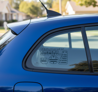 Autosticker handmatige versnellingspook verklaring - TenStickers