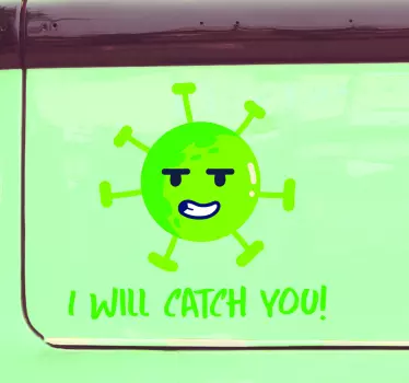 Autosticker ik zal je vangen - TenStickers