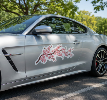 Autosticker japanse bloemen tak - TenStickers