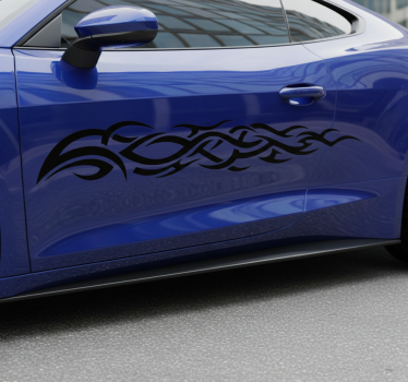 Autosticker lange tribale vlam - TenStickers