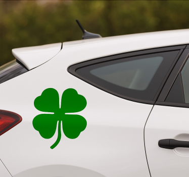 Autosticker monokleurige geluksclaver - TenStickers